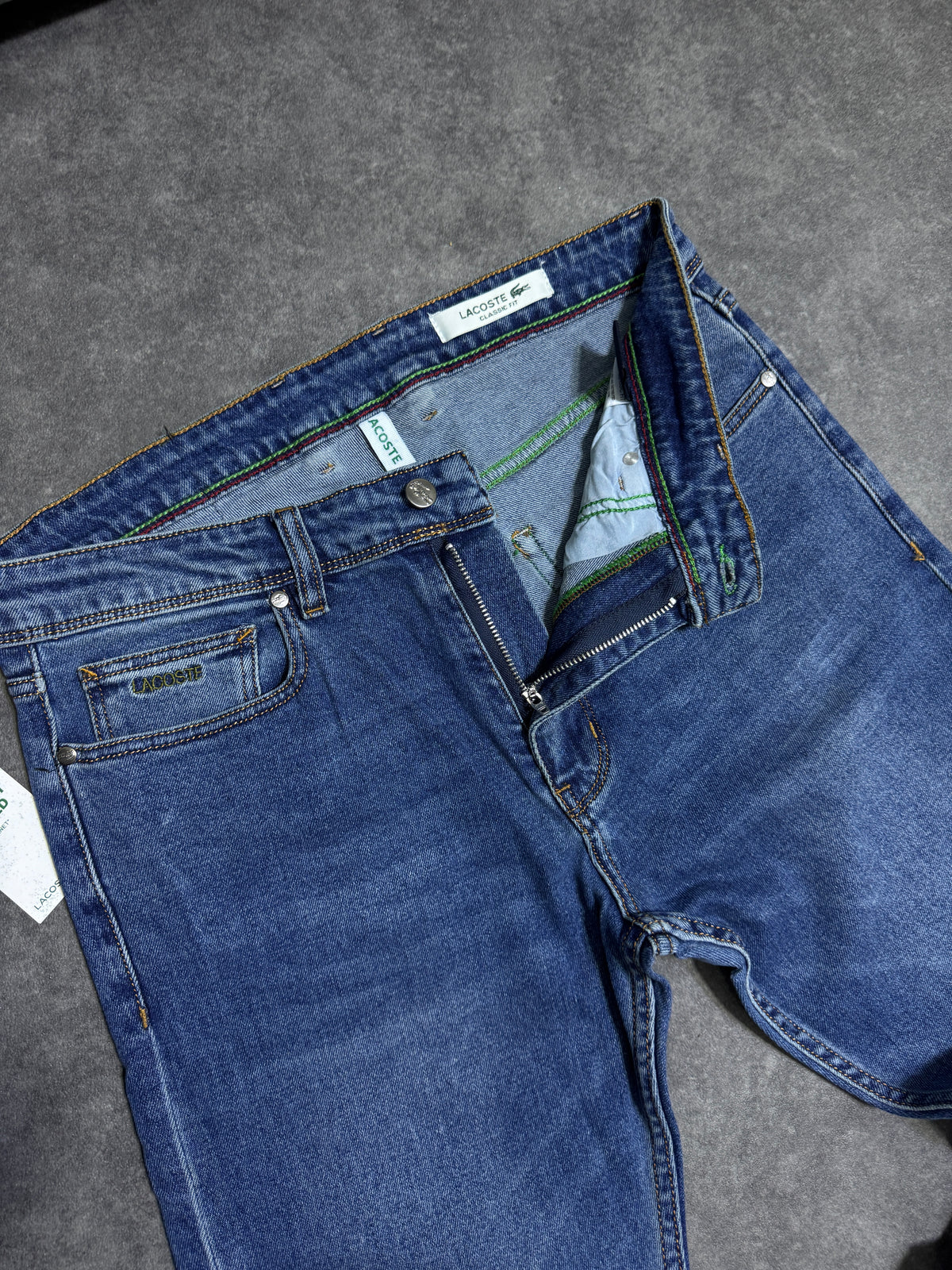 Lacoste jean bleu delavé