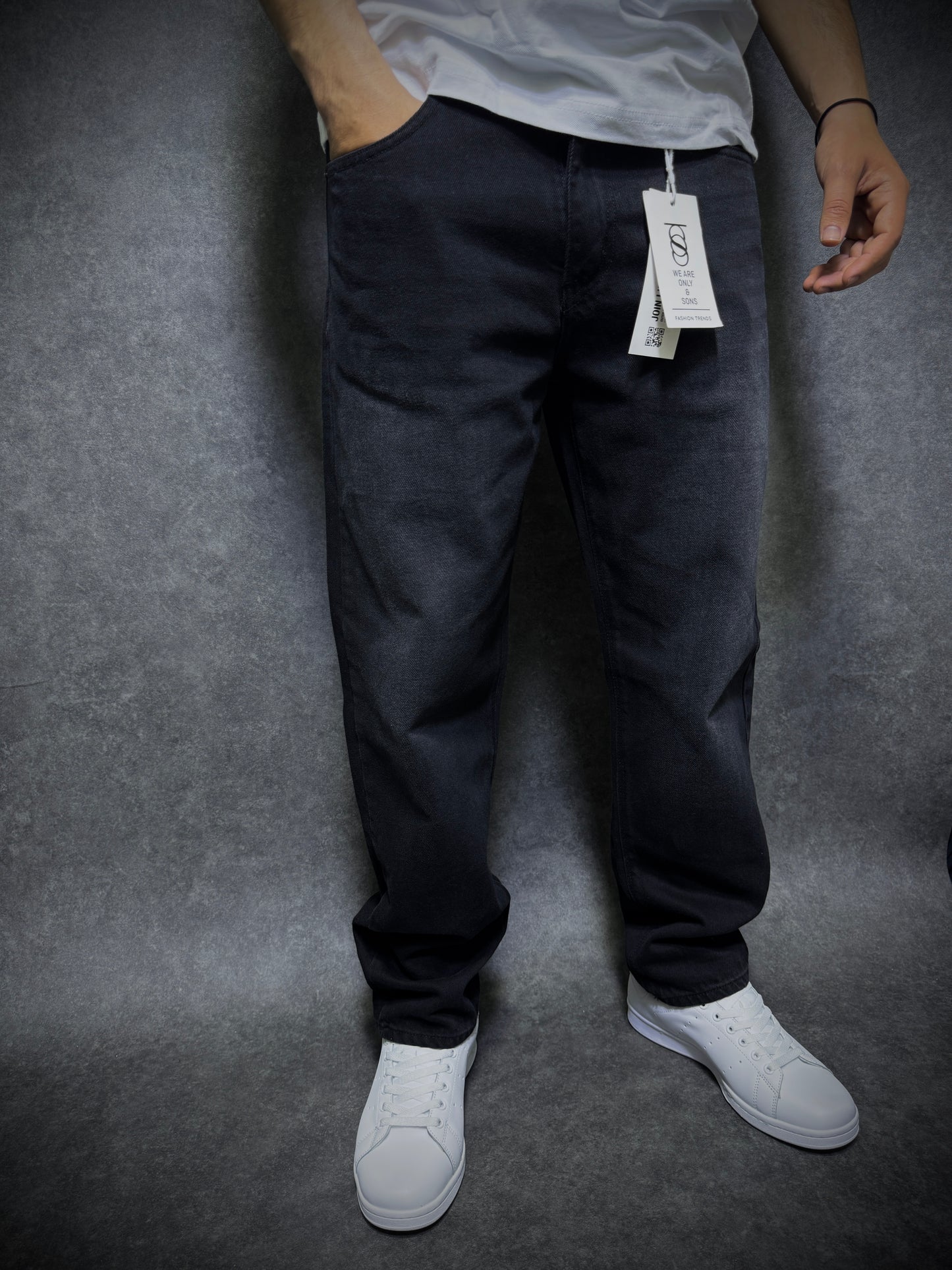 Relaxed jeans délavé