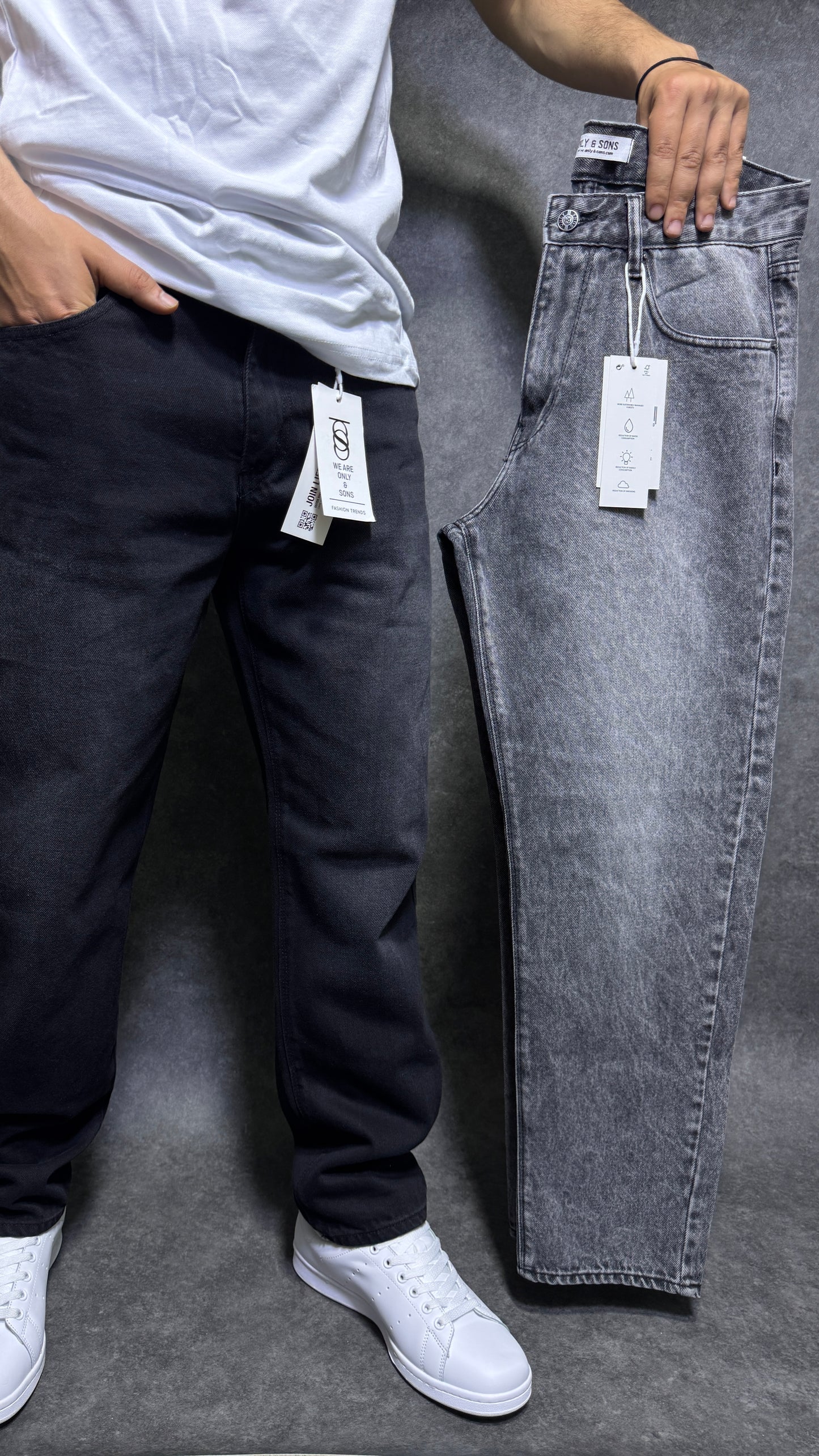 Relaxed jeans délavé